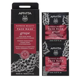 APIVITA EXPRESS GRAPE ansiktsmaske 2x8 ml