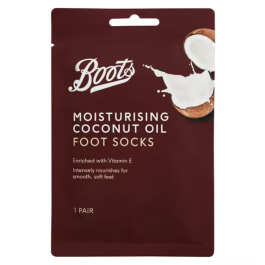 Boots Moisturising Foot Socks Coconut Oil, 1 par