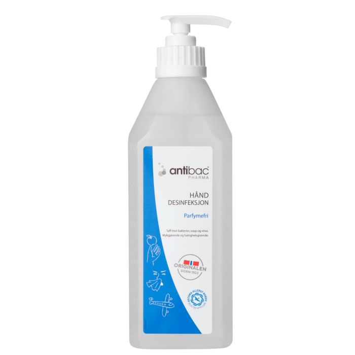 Antibac Pharma hånddesinfeksjon 600ml, Gel