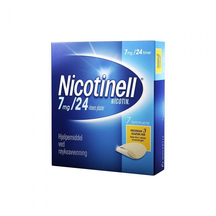 Nicotinell 7 mg depotplaster for røykeslutt 7 stk