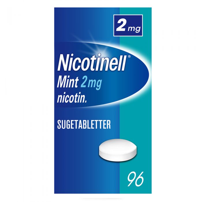 Nicotinell 2 mg sugetabletter for røykeslutt mint 96 stk