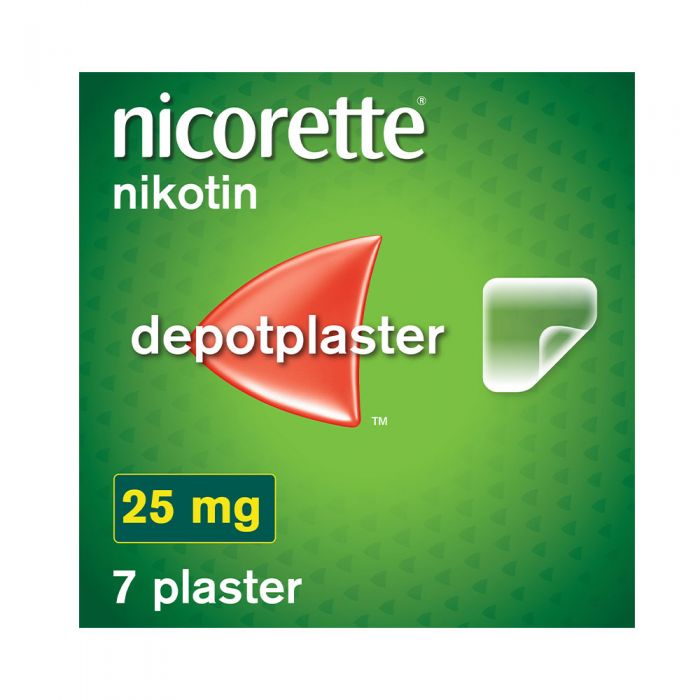 Nicorette depotplaster 25mg/16timer 7stk