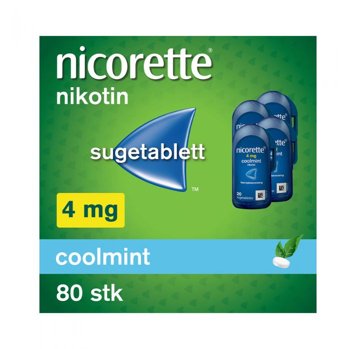 Nicorette sugetablett coolmint 4 mg 4x20 stk