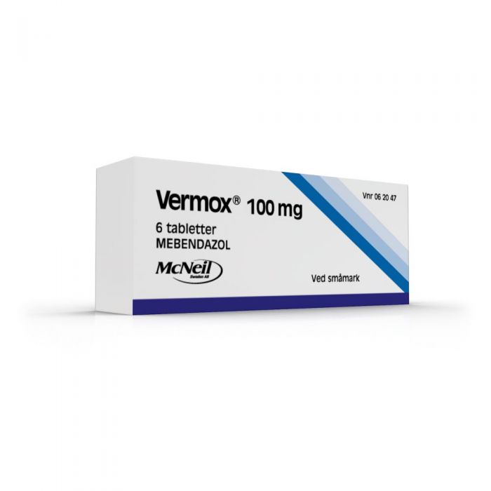 Vermox tabletter 100 mg 6 stk