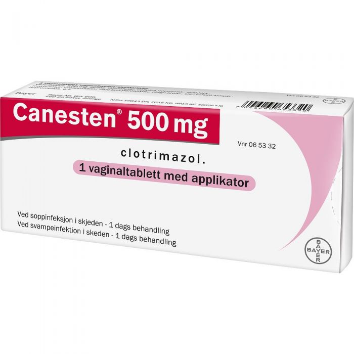 Canesten 1 dag vaginaltablett med applikator 500 mg