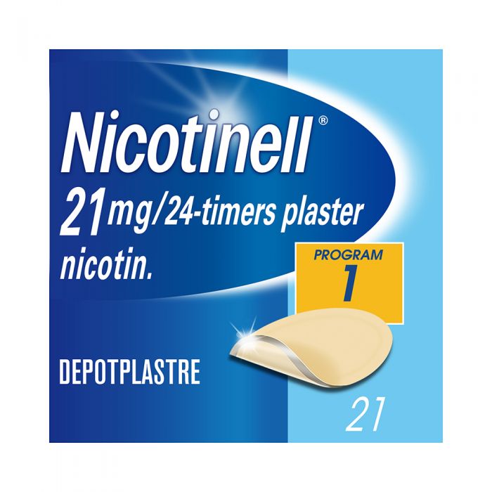 Nicotinell 21 mg depotplaster for røykeslutt 21 stk