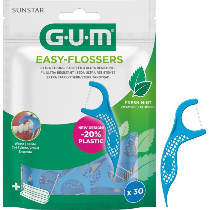 Gum Easy Flossers Fresh Mint 30stk