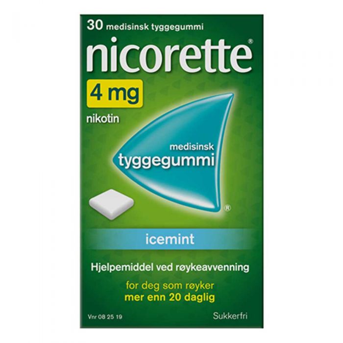 Nicorette icemint tyggegummi 4 mg 30 stk