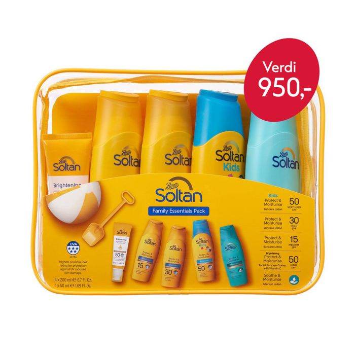 Soltan family pack solkrem og aftersun