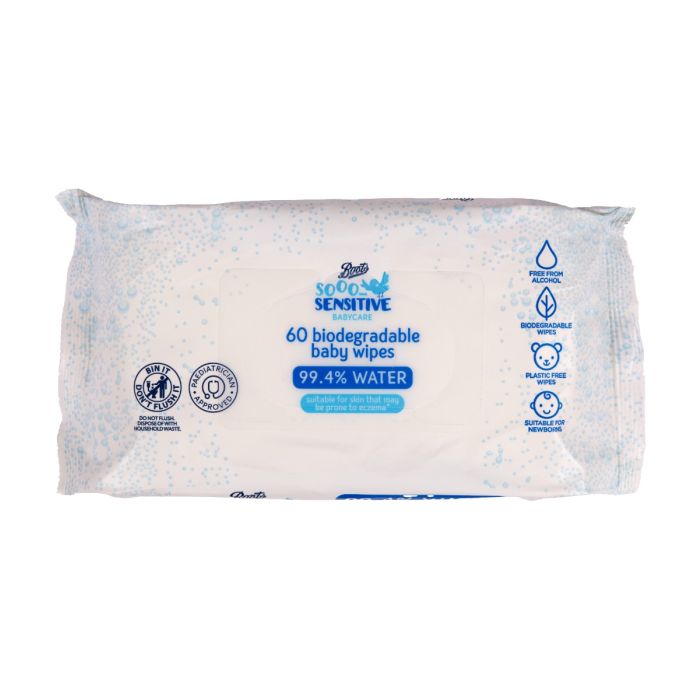 Boots Baby Soo Sensitive Water Wipes 60stk