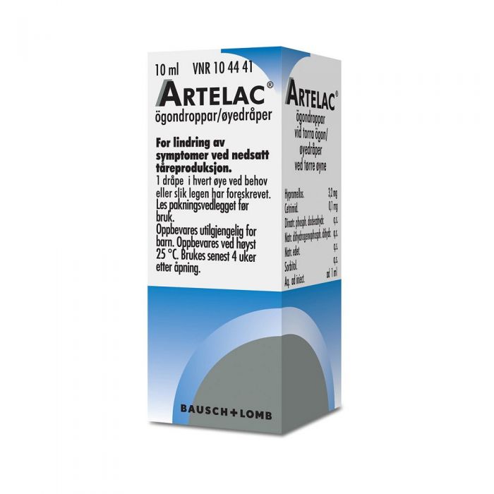 Artelac øyedråper 3,2 mg/ml 10 ml