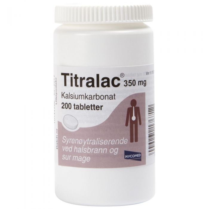 Titralac tabletter 350 mg 200 stk