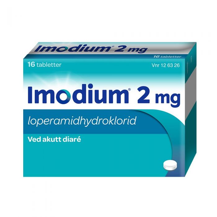Imodium tabletter 2 mg 16 stk