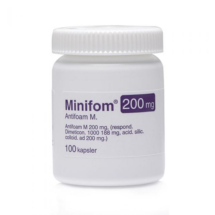 Minifom kapsler 200 mg 100 stk