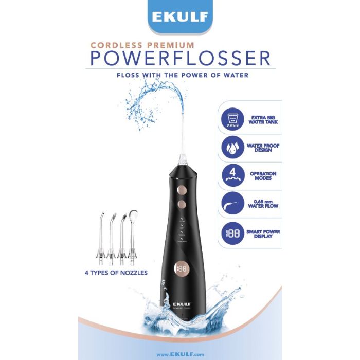 EKULF PowerFlosser premium black