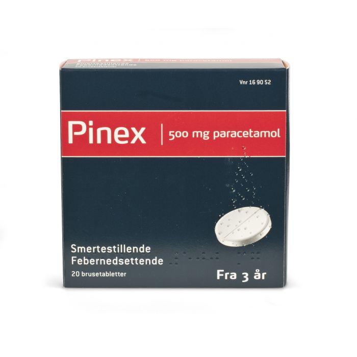 Pinex brusetabletter 500 mg 20 stk