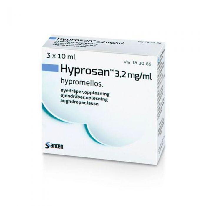 Hyprosan Øyedr 3,2 mg/ ml 3X10 ml