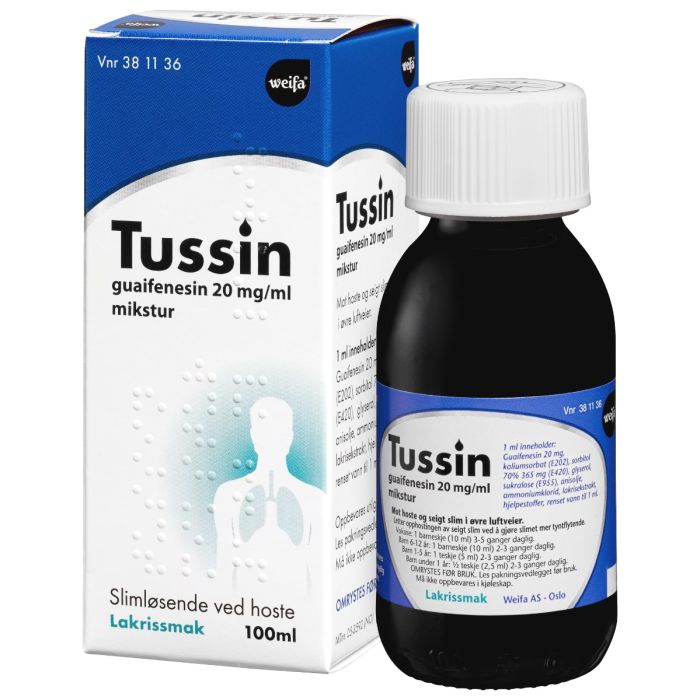 Tussin Hostesaft 20 mg/ml, 100 ml lakrissmak