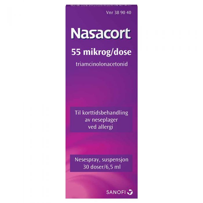 Nasacort nesespray 55 mcg/dose 30 doser