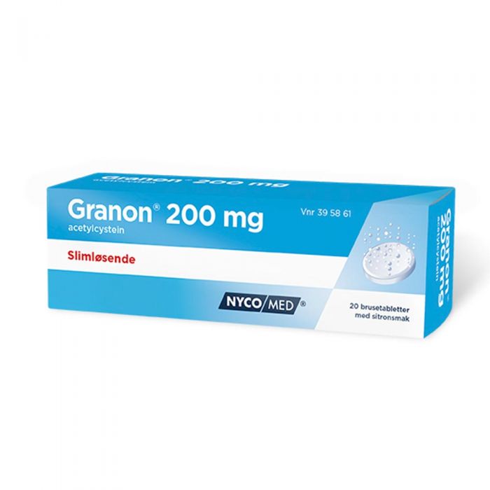 Granon brusetabletter 200 mg 20 stk