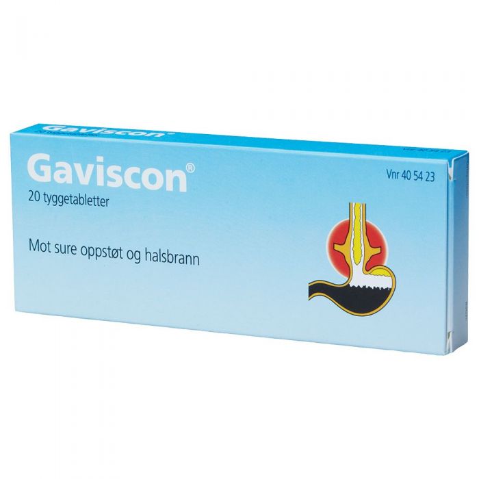 Gaviscon tyggetabletter 20 stk