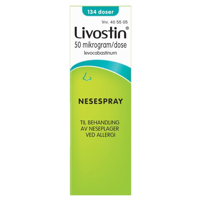 Livostin nesespray 50 mcg/dose 134 doser