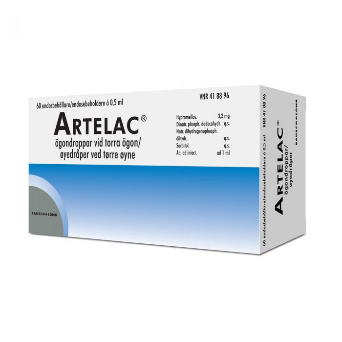 Artelac øyedråper 3,2 mg/ml 60 x 0,5 ml