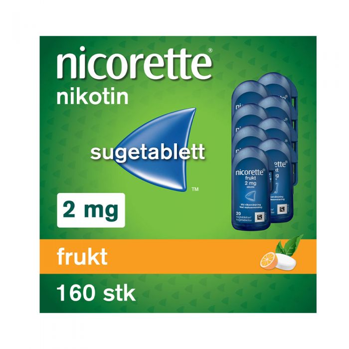 Nicorette sugetablett frukt 2 mg 160 stk