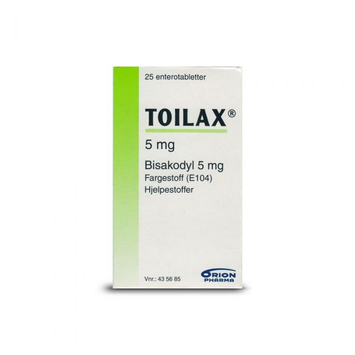 Toilax enterotabletter 5 mg 25 stk