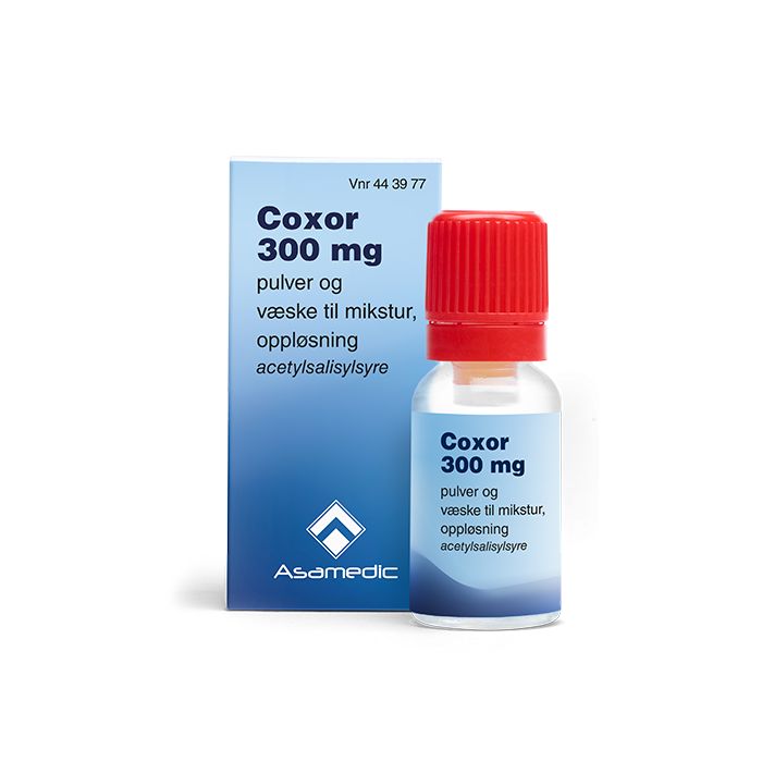 Coxor 300mg pulver og væske til mikstur