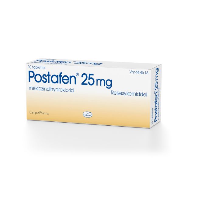 Postafen tabletter 25 mg 10 stk