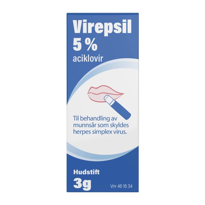 Virepsil hudstift 5% 3 g