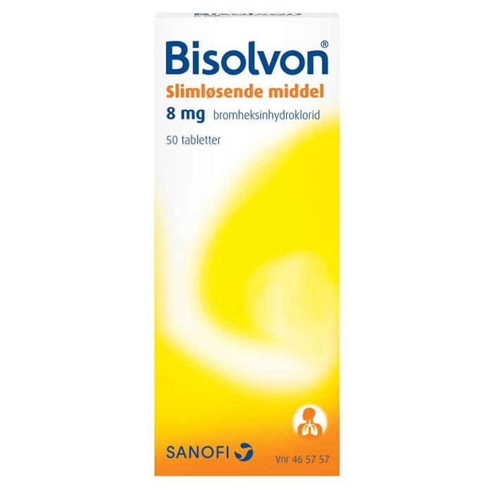 Bisolvon tabletter 8 mg 50 stk