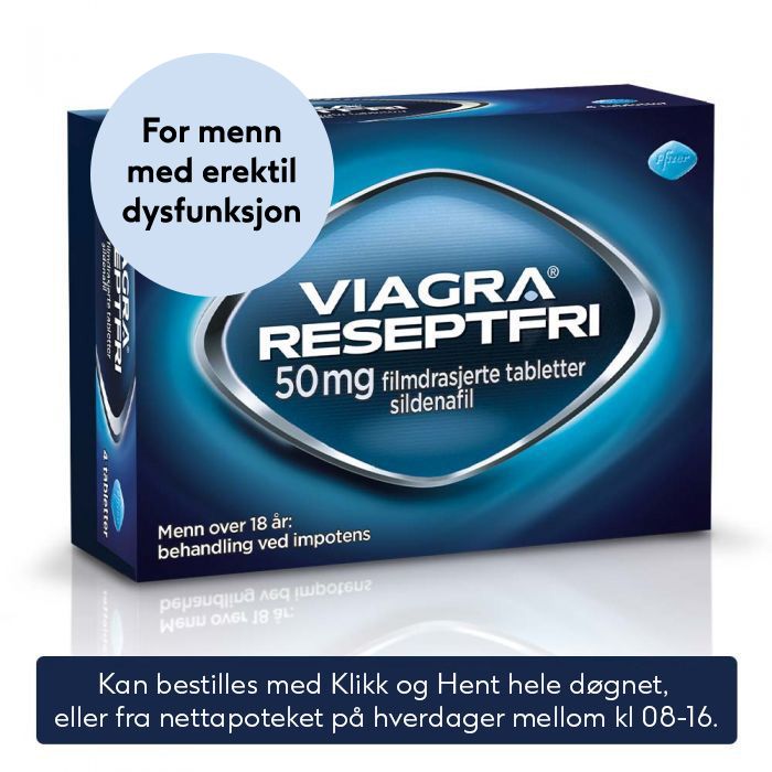 Viagra Reseptfri 50mg 4 stk