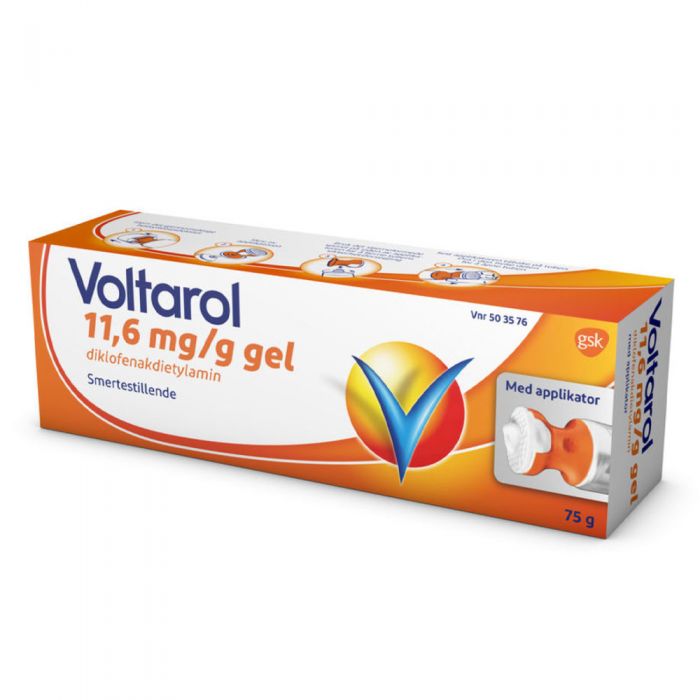 Voltarol gel med applikator 11,6 mg/g, 75g