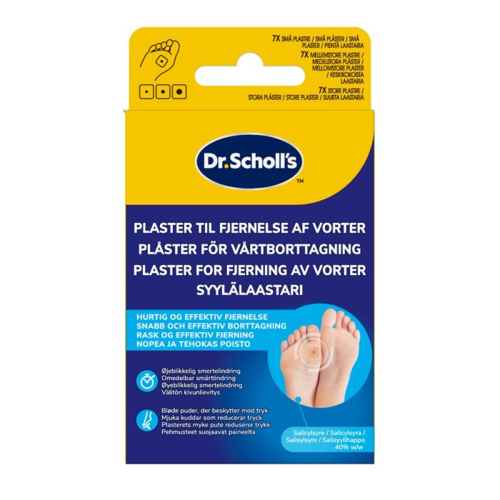 Dr. Scholl's Plaster for fjerning av vorter