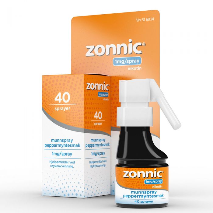 Zonnic 1 mg/dose munnspray peppermynte 40 doser