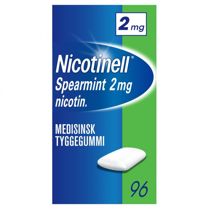 Nicotinell tyggegummi spearmint 2 mg 96 stk