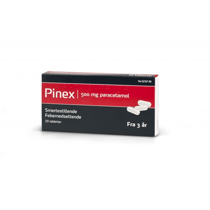 Pinex tabletter 500 mg 20 stk