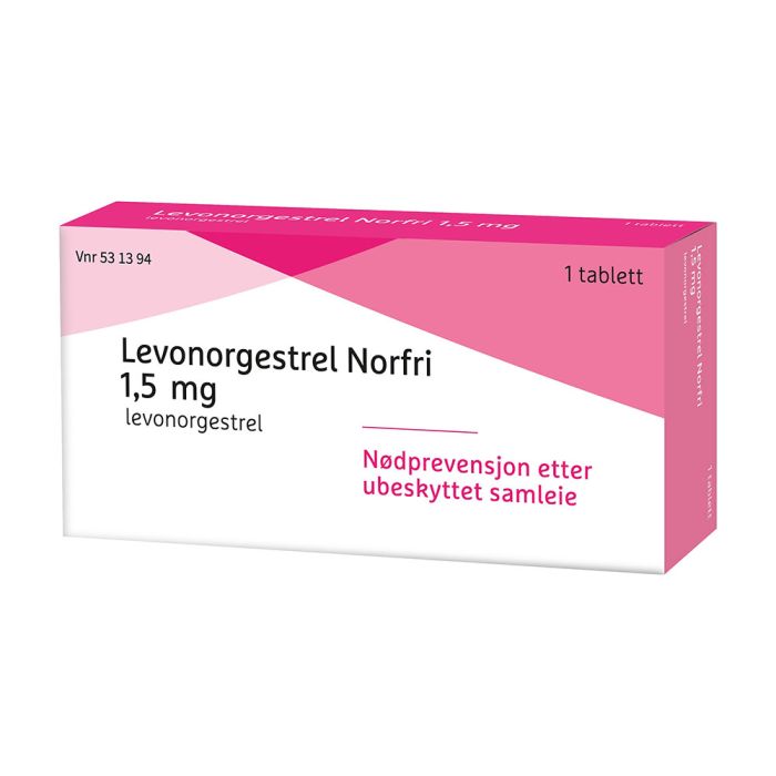 Levonorgestrel Norfri 1,5mg tabletter 1stk