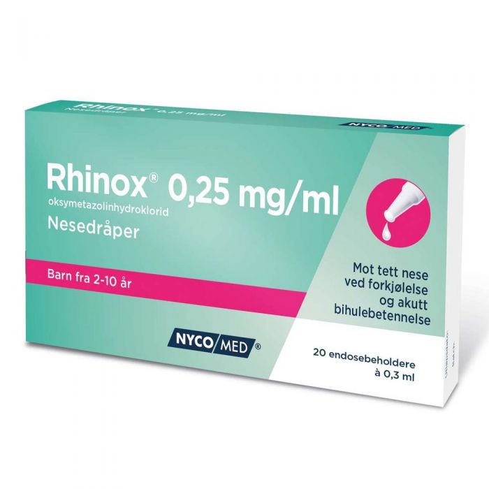 Rhinox Nesedraper 0 25 Mg Ml Stk X 0 3 Ml Produkter S