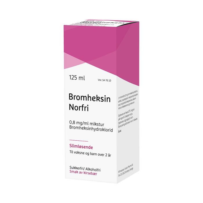 Bromheksin Norfri 0,8mg/ml mikstur 125ml