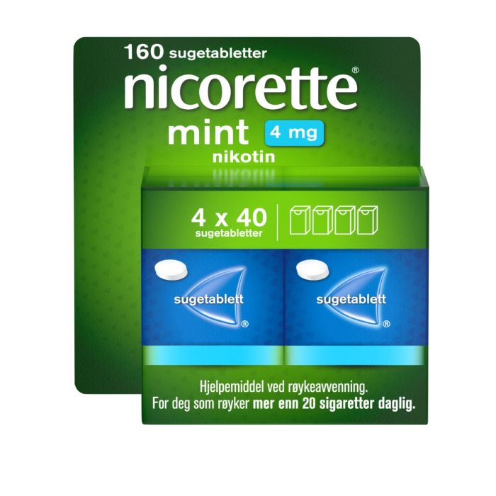 Nicorette sugetablett Frukt 2mg, 160 stk