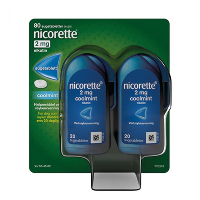 Nicorette sugetablett coolmint 2 mg 4x20 stk