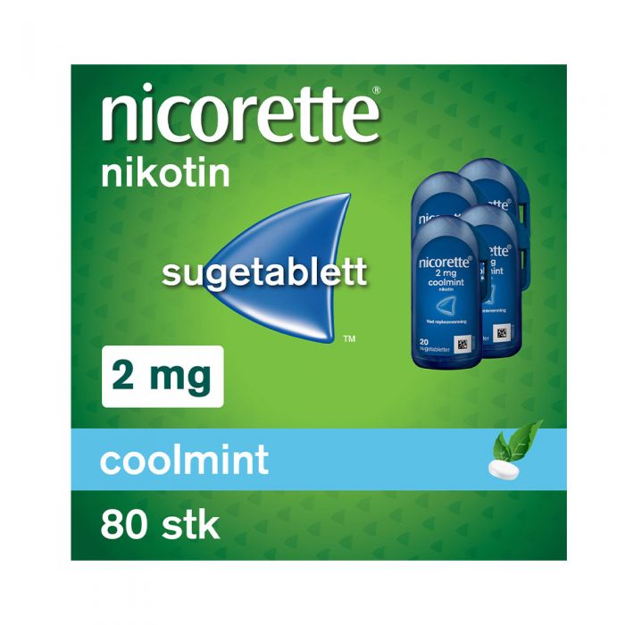 Nicorette sugetablett coolmint 2 mg 4x20 stk