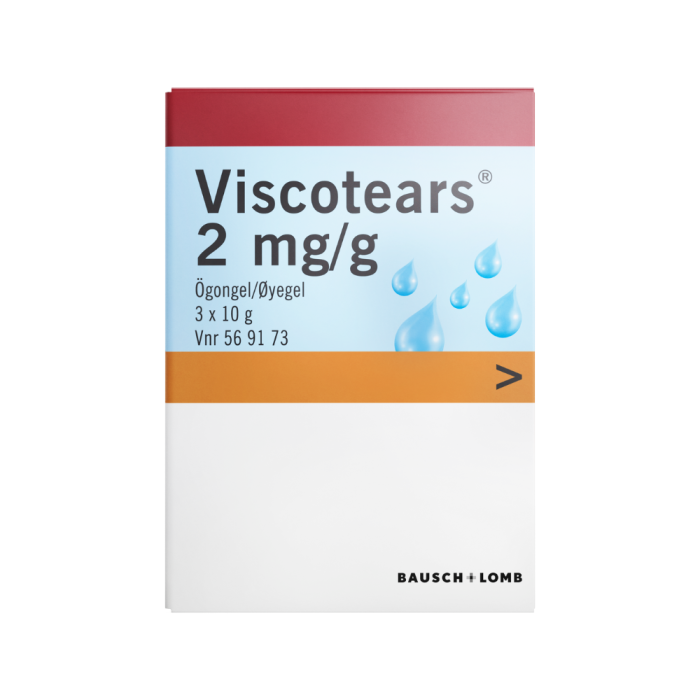 Viscotears øyegel 3 x 10g