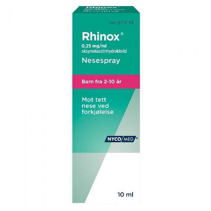 Rhinox nesespray 0,25 mg 10 ml