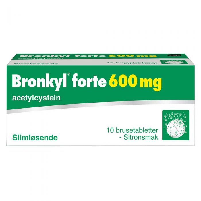 Bronkyl Forte brusetabletter 600 mg 10 stk