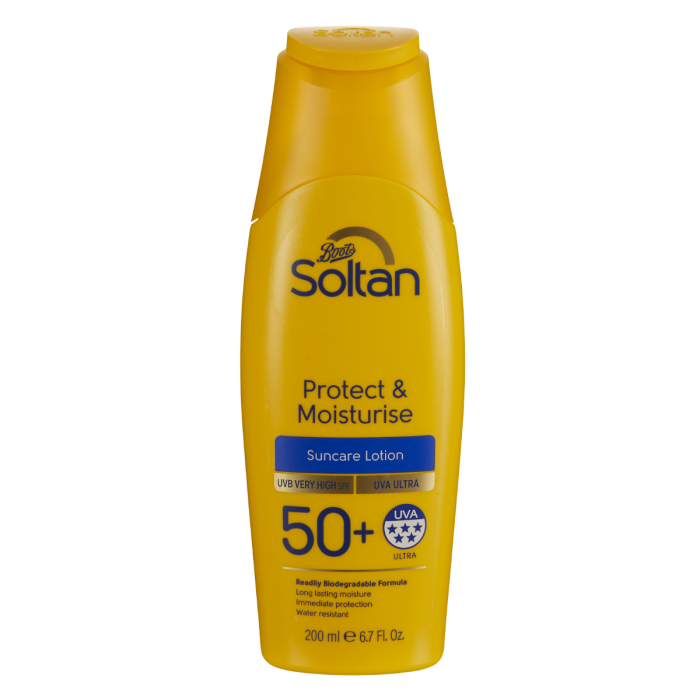 Soltan Protect & Moisturise Solkrem SPF50+ 200ml