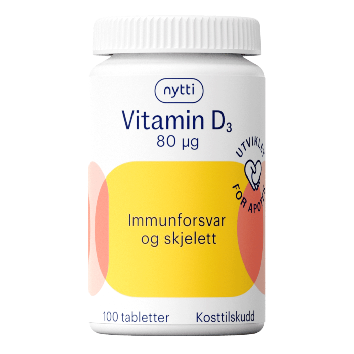 Nytti Vitamin D3 80 µg